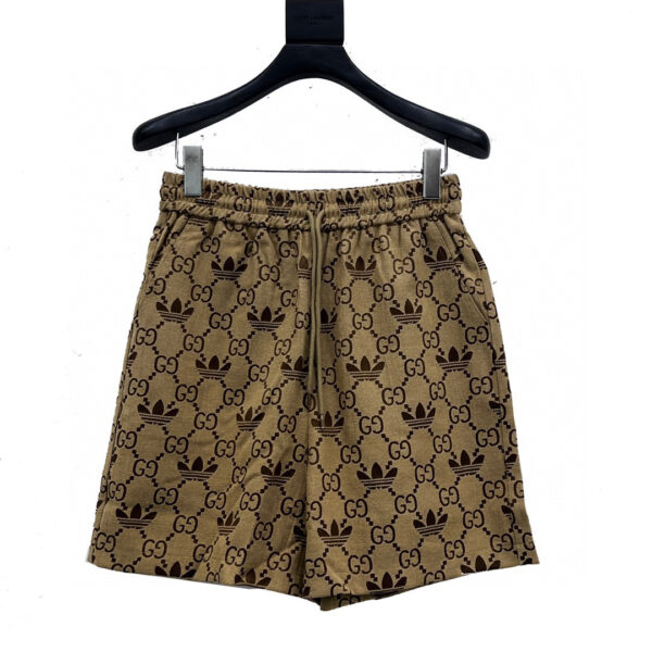 Gucci Clover Co branded Limited Edition Jacquard Knitted Shorts - beach, gucci, Gucci beach shorts, gucci unisex beach shorts, gucci unisex shorts, jacquard, shorts, unisex