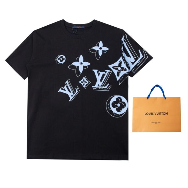 LV Show Exclusive 23SS Trainer Foam Print Classic Crew Neck Short Sleeve - 23ss, classic, exclusive, girl, print, show, trainer, tshirts