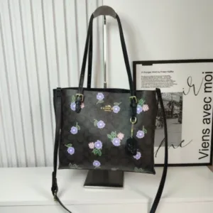 Coach 961361 leatherware new york flower cherry tote handbags