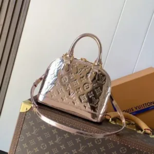 LV Alma BB Monogram Mirror Silver gold M26335 L&V tote hand bags