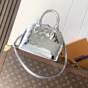 LV Alma BB Monogram Mirror Silver gold M26335 L&V tote hand bags