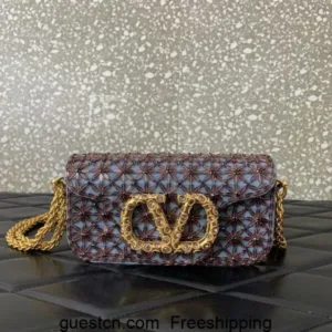 Valentino Loco Crystal Decoration VLogo Signature hand bags