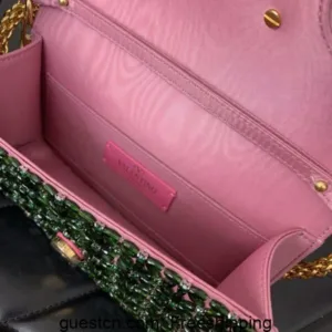 Valentino Loco Crystal Decoration VLogo Signature hand bags