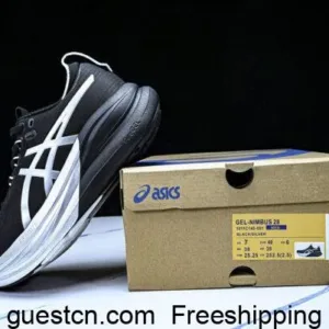 asics 1011c145-001 gel nimbus 28 retro breathable casual shoes