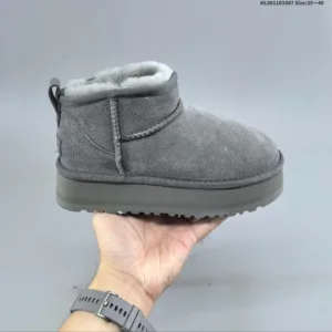 Ugg winter plush thick snow boots half slippers