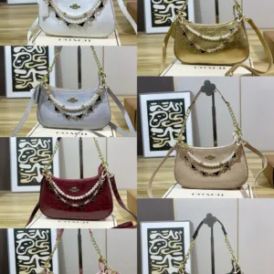 COACH Multi color Underarm Tote Hand Bag