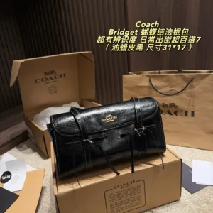 Coach Bridget Flap Shoulder Bow Stick Bag
