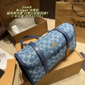Coach denim Chambray series’ baguette bag