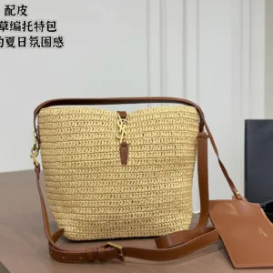 Yves Saint Laurent woven tote hand bags