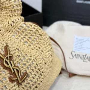 Yves Saint Laurent woven tote handbag