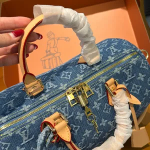 LV denim pillow 14430 tote hand bags