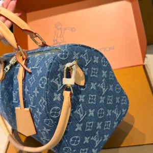 LV denim pillow 14430 tote hand bags