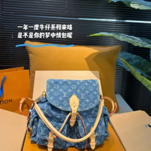 LV vintage denim 27330 backpack