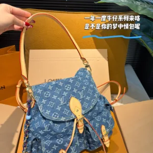 LV vintage denim 27330 backpack