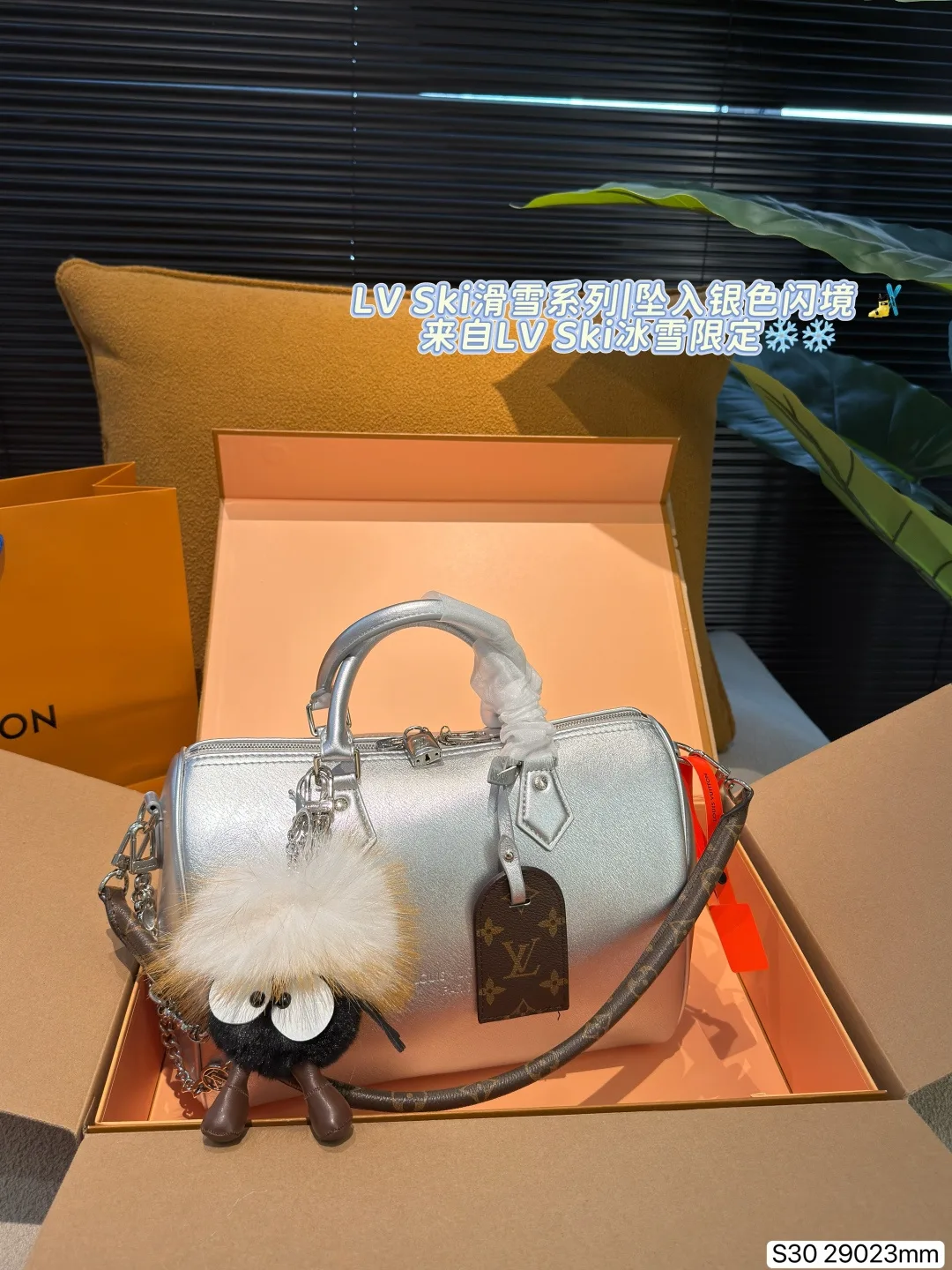 LV Speedy Pillow New Ski Series tote hand bags - Image 8