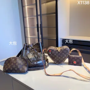 LV combination series jelly bucket bag+LV heart bag+LV wallet