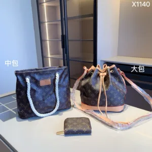 LV combination series jelly bucket bag+LV bath basket+LV wallet