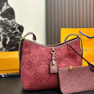 LV suede Carryall Careo tote hand bags
