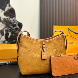 LV suede Carryall Careo tote hand bags