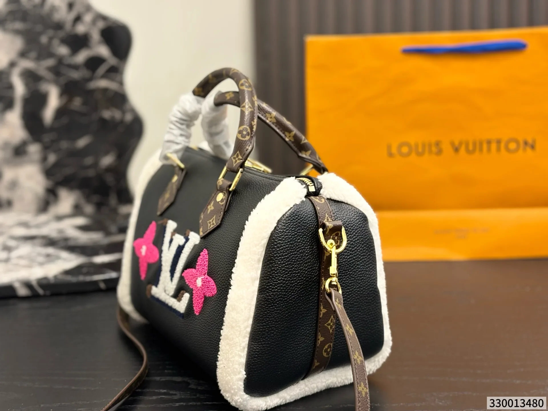 LV brand new teddy plush pillow bag Tote Hand Bags - Image 3