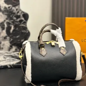 LV brand new teddy plush pillow bag Tote Hand Bags