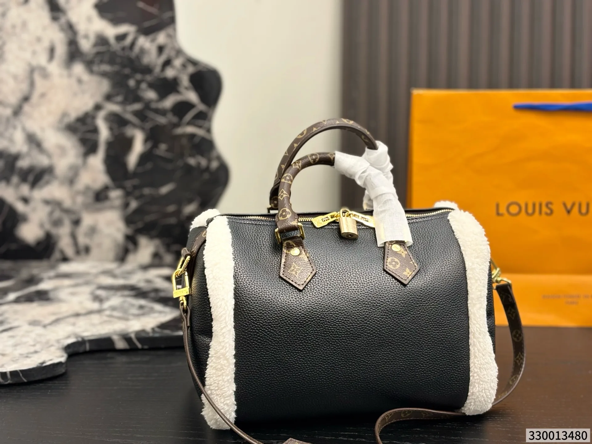 LV brand new teddy plush pillow bag Tote Hand Bags - Image 4