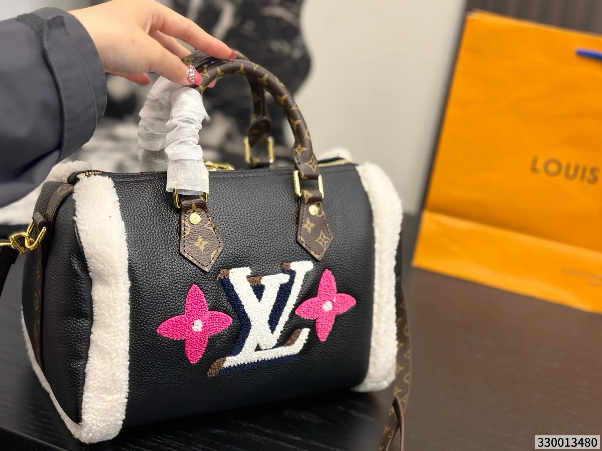 LV brand new teddy plush pillow bag Tote Hand Bags - Image 7