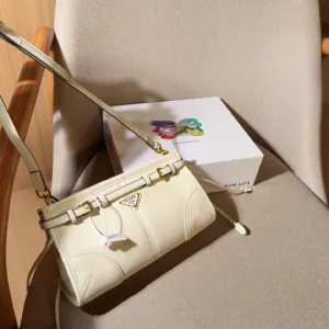 Prada new Bonnie oil wax leather crossbody Tote Hand Bags
