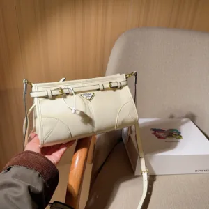 Prada new Bonnie oil wax leather crossbody Tote Hand Bags
