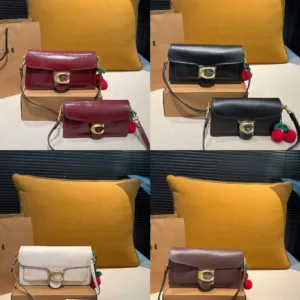 Coach Tabby wine red leather shoulder Tote Hand Bags