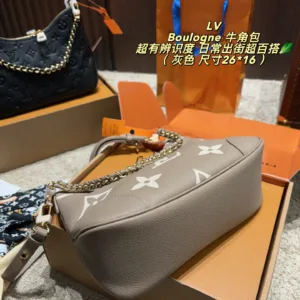 LV Boulogne croissants tote handbag