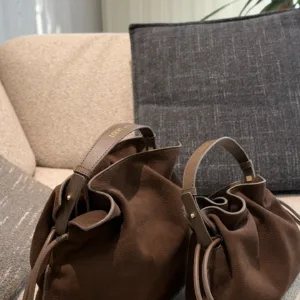 Loewe brown Mist wax cowhide Tote Hand Bags