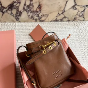 Miu Miu original leather bucket Tote handbags