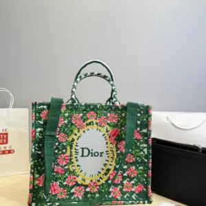 Christian dior jacquard book tote hand bags