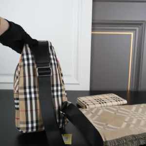 Burberry chest bag scarf wallet combination