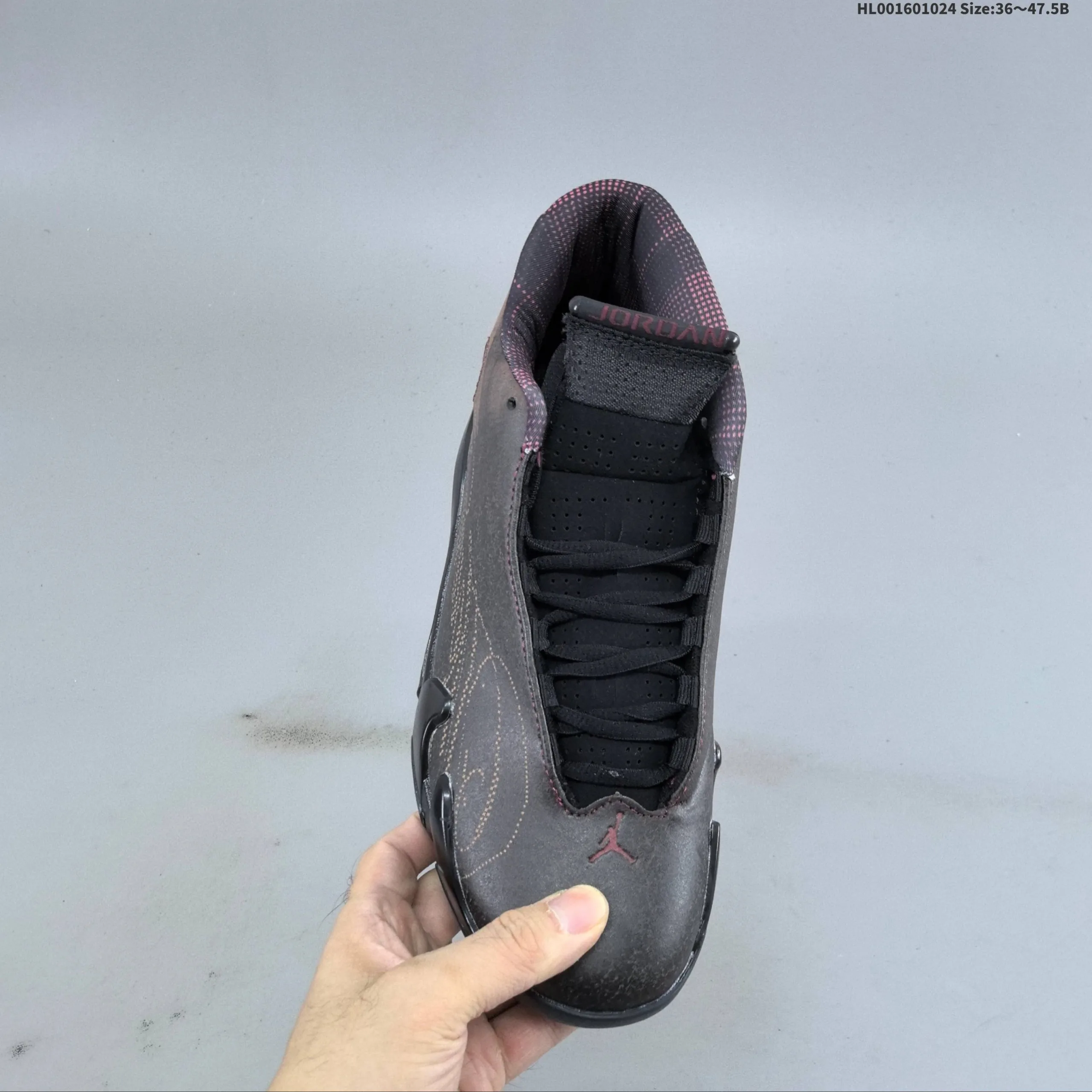 Mowalola × Air Jordan 14 "Burnt Red" Sneakers - Image 4