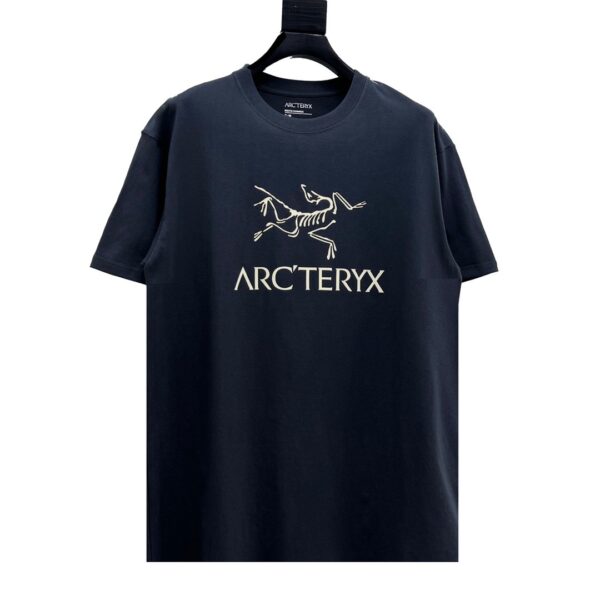Archaeopteryx 23SS Flocked Logo Printed Short Sleeve unisex T-Shirt - 23ss, archaeopteryx, flocked, logo, Men, tshirts