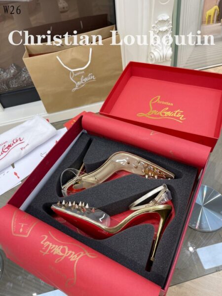 Christian Louboutin diamond W2634 C&L studs High heels shoes - christian, diamond, heels, high, louboutin