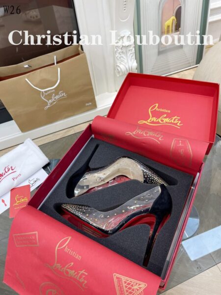 Christian Louboutin stilettos W2634 C&L studs High heels shoes - christian, heels, high, louboutin, studs