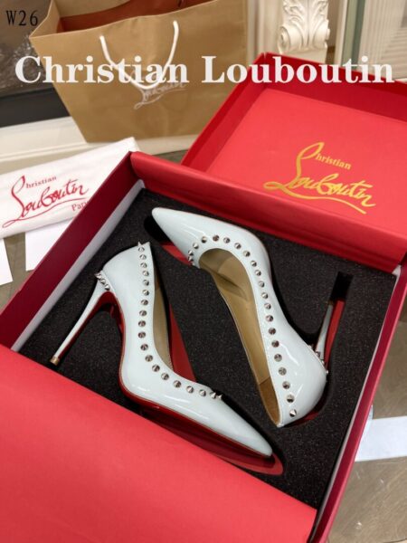 Christian Louboutin CLW2635 C&L studs High heels shoes - christian, clw2635, leather, louboutin, studs