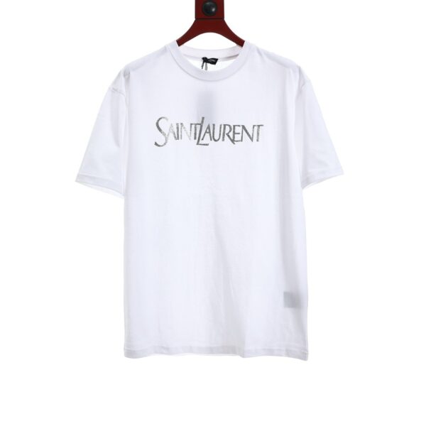 Saint Laurent 23FW Letter Flash Print Short Sleeve T-Shirt - 23fw, laurent, letter, saint