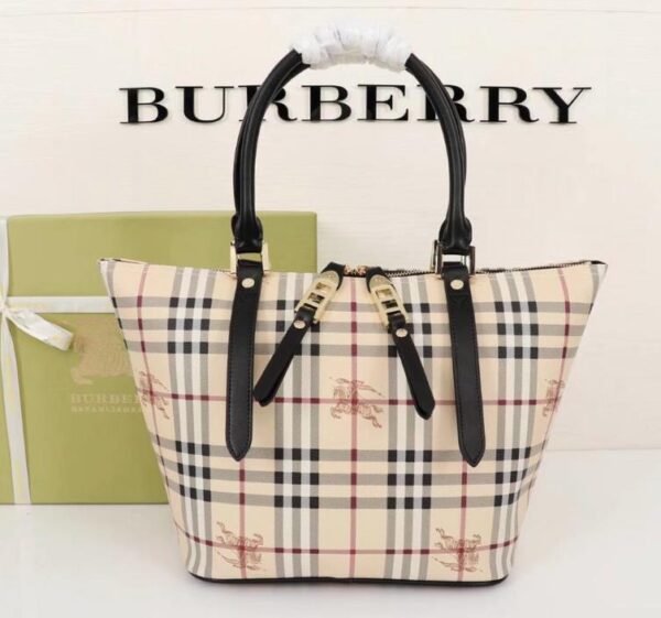 Popular Burberry PVC with original cowhide Leisure handbags - burberry, cowhide, original, popular, pvc