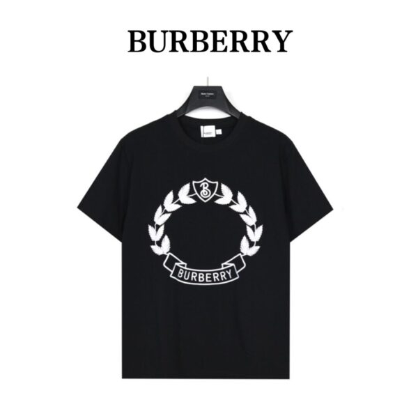 Burberry 23ss oak leaf emblem embroidered short-sleeved T-shirt - 23ss, burberry, embroidered, leaf, oak