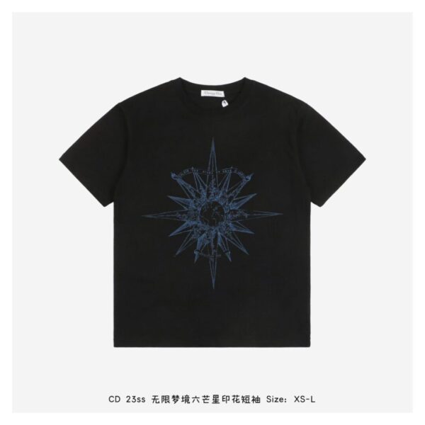 Christian Dior 23ss Infinite Dreamland Six Star Print Short Sleeve - dior, fabric, short, sleeve, threads