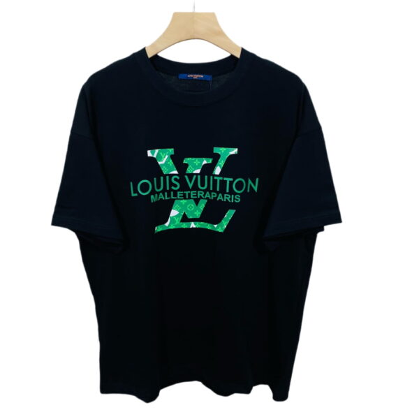 Louis Vuitton Old Flower Letter Print Short Sleeve collection - boy, collection, flower, girl, letter, louis, old, print, short, sleeve, tshirts, vuitton