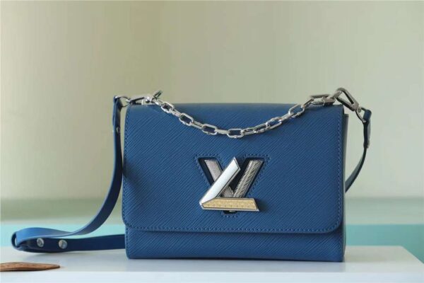 Louis Vuitton's blue hot diamond TWIST handbag - diamond, handbag, hot, louis, twist