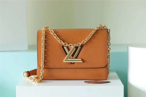 Louis Vuitton Brown Twist Medium Chain Epi Leather handbags - bags, brown, chain, louis, louis vuitton twist bags, lv twist bags, lv twist handbags, lv twist women's bags, twist