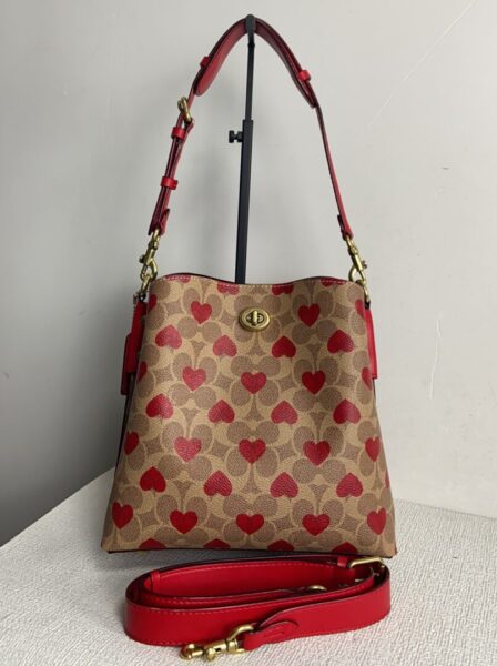 Coach C8389 Love Printing Bucket Bag - bag, bags, bucket, c8389, coach, coach handbag, coach love, Coach Love Printing Bucket Bag, love, printing, tote, women's