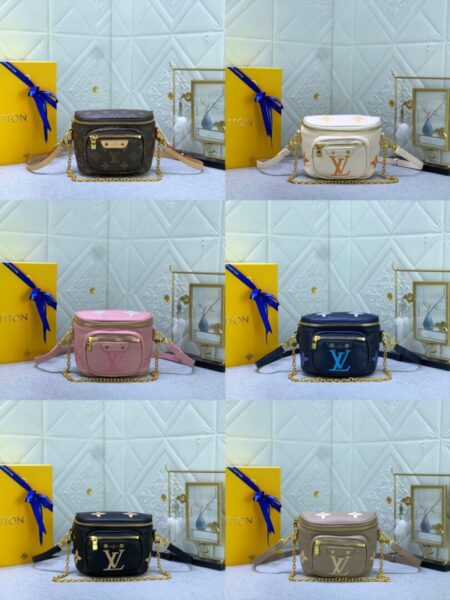 LV Gradient M82208 M82347 Monogram Imprente Leather Mini Bumbag Handbag - bags, bumbag, gradient, handbag, imprente, leather, louis, Louis Vuitton bag, Louis Vuitton bags, Louis Vuitton handbags, lv bags, LV handbags, m82208, m82347, mini, monogram, vuitton, women's