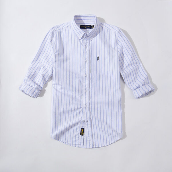 Ralph lauren polo Cotton long sleeved Soft washing fabric 402p Striped plaid shirt - 402p, boy, cotton, fabric, lauren, long, plaid, polo, ralph, shirt, shirts, sleeved, soft, striped, washing